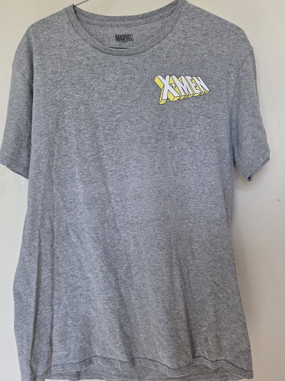 Marvel Gray T-Shirt with Yellow X-Men Logo